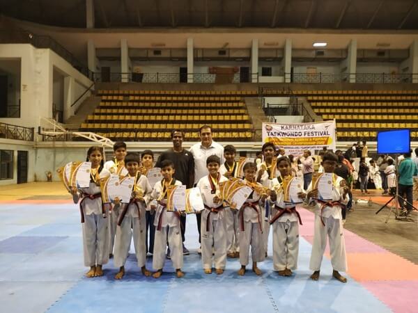 Karate tournament winners