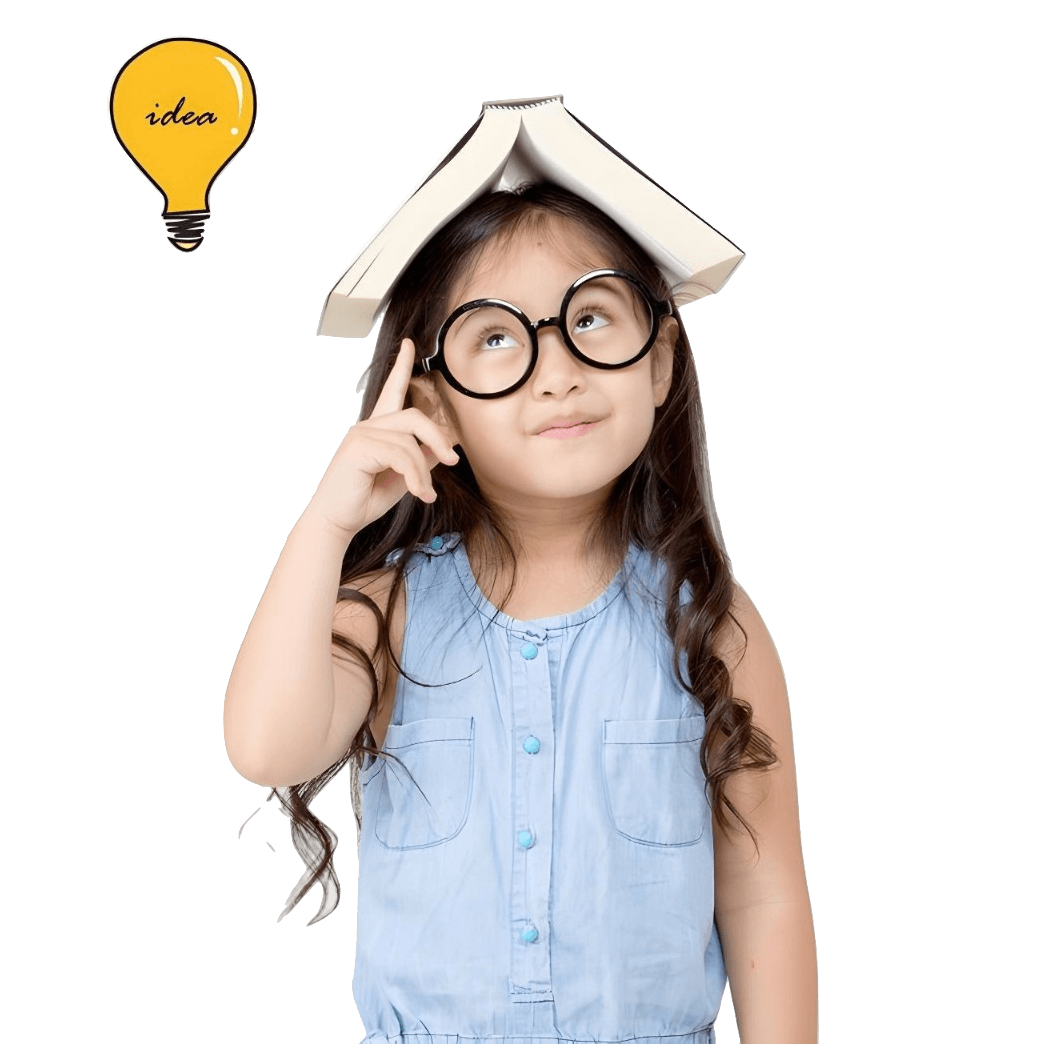 Little girl with an idea